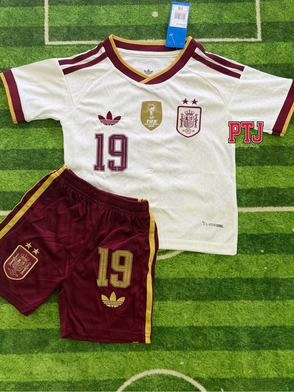 Lamine Yamal 2026 Kids Spain World Champions Jersey Set